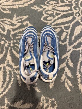 Nike Air Max 97 Blue Yellow Low Top Sneakers